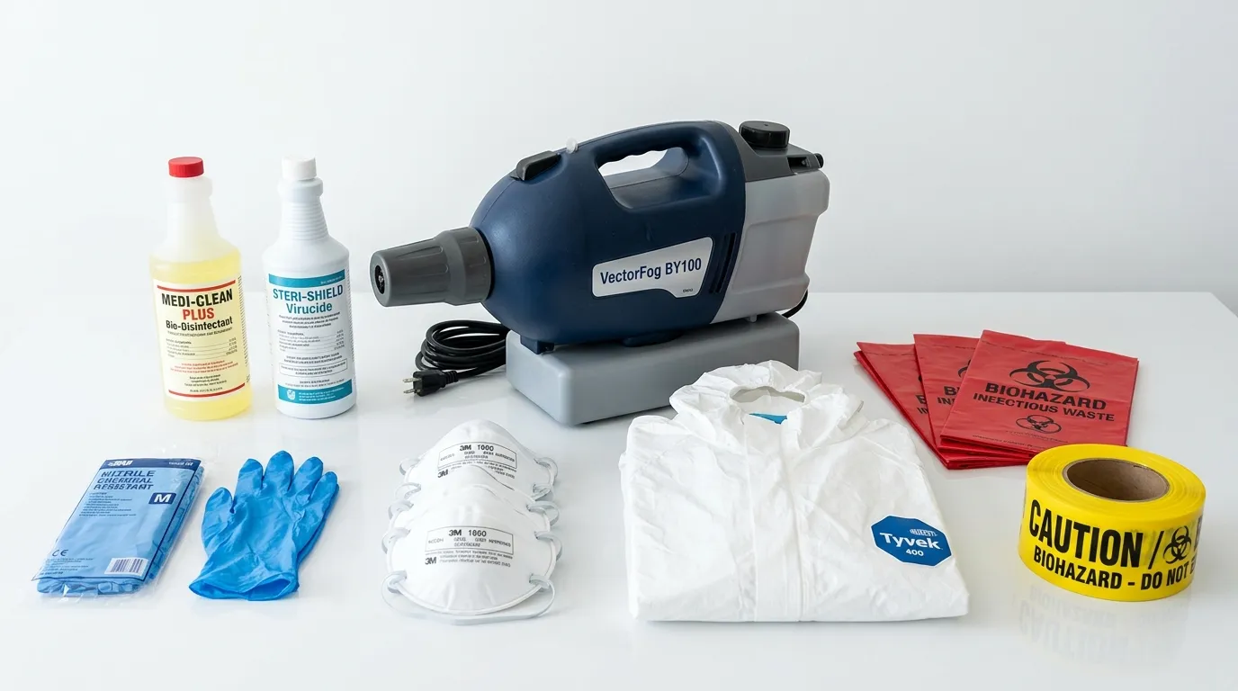 Professional biohazard remediation crew working in Cherry Creek