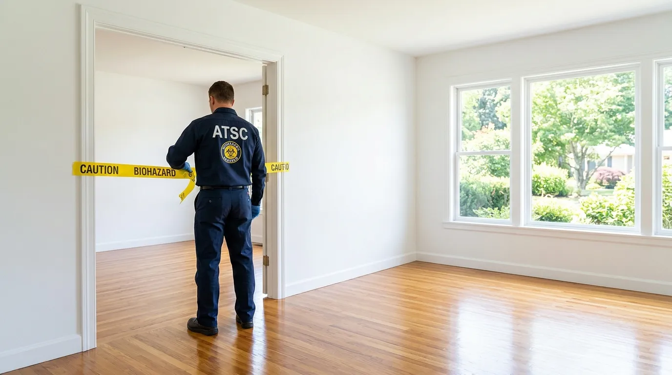 Certified biohazard cleanup crew performing Decomposition Cleanup in Cherry Creek